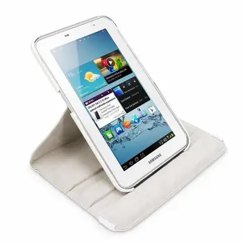 Samsung Samsung Galaxy Tab 2 7.0 Case 360 Rotation Flip PU Stand Case Cover for Samsung Galaxy Tab2 7.0 P3100 P3113 Tablet Funda