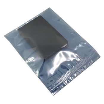 100pcs antystatyczny Zip Lock ESD torby na akcesoria elektroniczne Self-Seal plastikową torbę worek antystatyczna ekran multi-wymiary