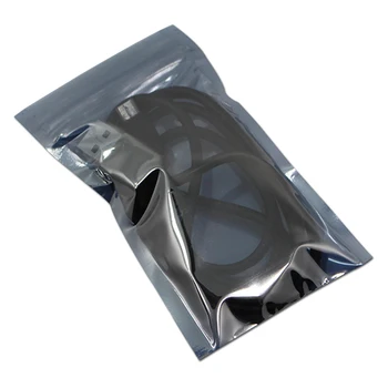 100pcs antystatyczny Zip Lock ESD torby na akcesoria elektroniczne Self-Seal plastikową torbę worek antystatyczna ekran multi-wymiary
