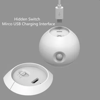 Inteligentne ciało ludzkie indukcyjny 3 tryby nocne led kinkiet USB ładowanie podwójne reflektory domowe oświetlenie awaryjne