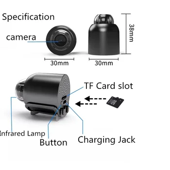 1080P HD Mini Wireless IP Surveillance Camera Security Night Vision Motion Detect Camera Wifi Baby Monitor Cam