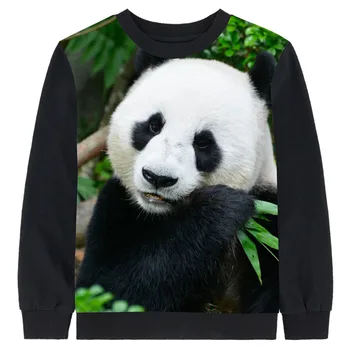 Boy new baby girl brand Long sleeve child Children kids clothing t shirt kids clothing tees nice The panda printing tops