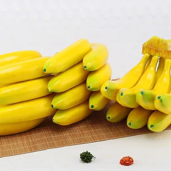 Wysoki sztuczny banan fałszywe modelowania owoce winogrona, ananas pitaja model symulacyjny ornament rzemiosło zdjęcia rekwizyty