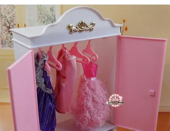 Moda na oryginalne lusterko do Barbie szafa dla Курн meble do sypialni 1/6 lalka bjd akcesoria, bez odzież dziecięca zabawka prezent