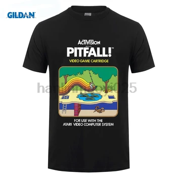 Pułapka! Atari 2600 Retro Vintage Video Game Box Art T-Shirt
