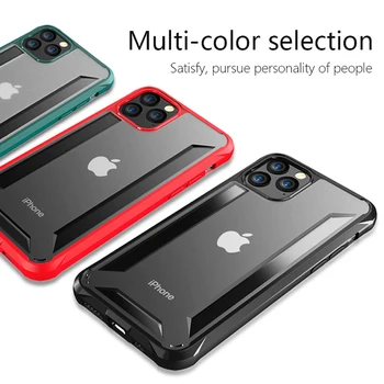 ITEUU matowa odporna na wstrząsy etui dla iphone 11 Pro Max dla iPhone 11 Cases Air Bag Anti-knock tylna pokrywa jest bardzo wydajna ochrona