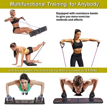 9 w 1 Push Up Board Mężczyźni Kobiety fitness ćwiczenia Push-Up stoiska Body Building narzędzie do domowej siłowni Body Training Equipment