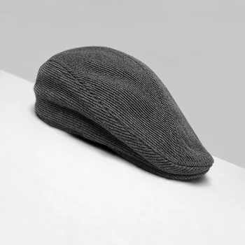 Newsboy High end black koreańskiej wersji jesienno-zimowej podróży ciepły bierze duże męskie kapelusz w średnim wieku retro na co dzień czapka