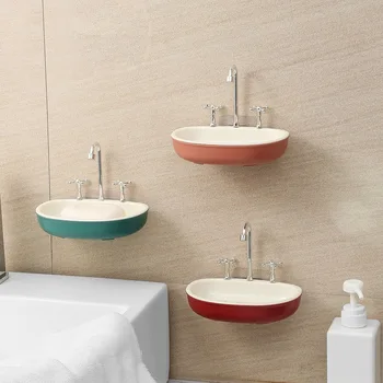 1 szt. 3 kolory mydelniczka ekologiczne odprowadzanie mydelniczka z kranu forma podwójna warstwa łazienka produkty przenośny