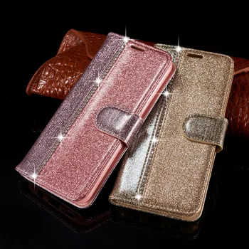 Diamond Bling Flip Case do Samsung Galaxy S10 S10E S9 S8 Plus S7 Edge S20 Ultra Leather Wallet Book Glitter Cover Case