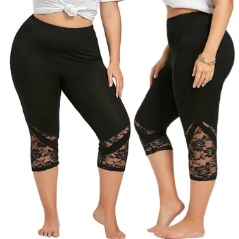 Nowe modne spodnie plus rozmiar 5XL kobiety gorący sprzedaży Wysokiej Talii elastyczne, twarde sportowe spodnie sexy hollow, krótkie spodnie