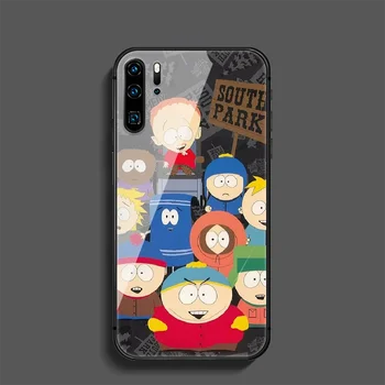 South-Park SouthPark Cartoon Phone Szkło Hartowane Etui Do Huawei Mate P 10 20 30 40 Lite Pro Smart Z 2019 Painting Pretty