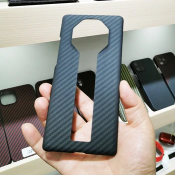 CF Skin Carbon fiber case do telefonu HUAWEI Mate 40 RS całkowicie zamknięta powłoka ochronna арамидный materiał włóknisty