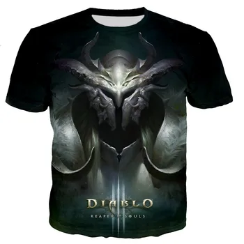 Diablo 3 Reaper of Soul mężczyźni/kobiety nowa moda fajne 3D drukowanych koszulek w stylu casual t-shirt meble bluzki dropshipping110/6XL