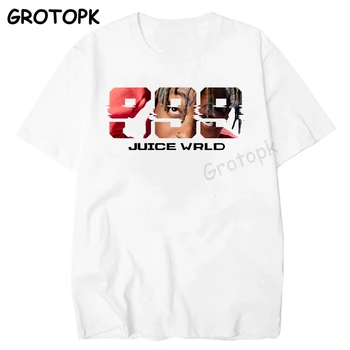 RIP JUICE WRLD 999 drukowana męska koszulka 2019 hip-hop t-shirt Biały Harajuku uliczny raper Lil Peep Xxxtentacion odzież Męska