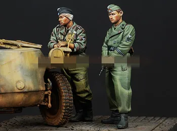 1/35 żywica rysunek model zestawy WW2 niemieccy żołnierze w częściach неокрашенный