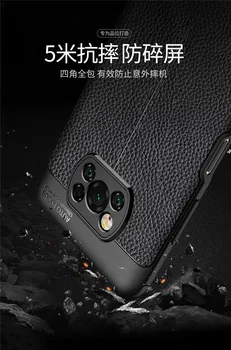 Dla Xiaomi Poco X3 NFC F2 Pro Cases Cover luksusowa skórzana miękka silikonowa tylna pokrywa telefonu противоударная Pokrywa dla Xiaomi Poco X3 Funda