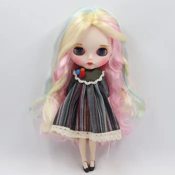 ICY DBS Blyth doll pink hair mix matte face and pokojowe skin of joint body BL1017/136/288/6005