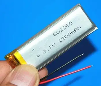 Darmowa dostawa 2 szt./lot 802260 3.7 v 1200mah polimerowy akumulator litowo-jonowy li-po battery