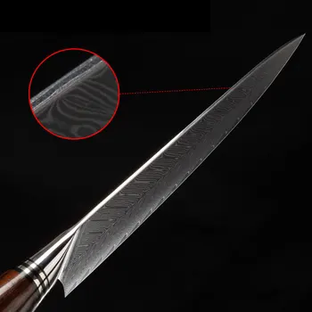 YARENH 8-częściowy Zestaw noży kuchennych z blokiem-73 warstwy stali damasceńskiej - profesjonalne zestawy gospodarczych noży-drewniany uchwyt Dalbergia