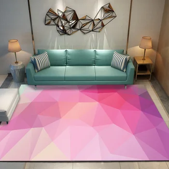 Nowoczesny kolorowy dywan Sypialnia, pokój dla Dzieci gry mata dywan flanela pianki pamięci dywaniki duży dywan do salonu w domu dekoracyjne