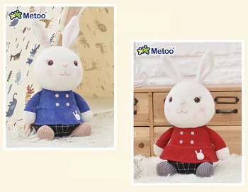 2 szt./lot pluszowe słodkie słodkie słodkie miękkie dzieci dla dzieci zabawki dla dziewczyny na Urodziny, prezent na boże Narodzenie Kawaii Tiramitu króliki mini Metoo lalka