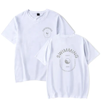 Nowy Mac Miller koszulka Tai Chi druku t-shirt Mężczyźni Kobiety moda casual t-shirt hip-hop raper Mac Miller album pływanie koszulka
