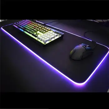 LED RGB kolorowe światła z Czujnikiem tenis podkładka pod mysz dywan komputerowy, akcesoria