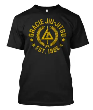 Temat czarne męskie koszulki Homme Tees Gracie brazylijski złamie Jiu Jitsu Martial ART Logo Legend - Custom Men ' S T-Shirt Tee T-Shirt Mens
