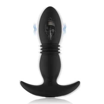 Teleskopowa korek analny dildo bezprzewodowy pilot zdalnego sterowania masażer prostaty, sex zabawki dla mężczyzn wibracyjny erotyczny wtyczka analna wibrator