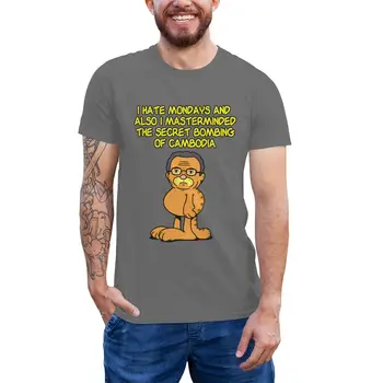 Garfield T Shirt Garfissinger T-Shirt 5x Streetwear Tee Shirt Men Cotton Graphic Tshirt