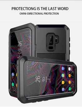 Urządzony w luksusowym Pancerny metalowa pełna etui do Samsung Galaxy S5 S6 S7 Note 10 Pro 9 5 8 Edge S8 S9 S10 Plus S10e противоударная Zatoka