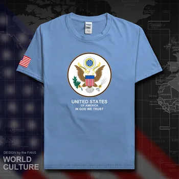 Stany Zjednoczone Ameryki USA koszulka męskie koszulki t-shirt bawełna reprezentacja mężczyzn spotkanie kibiców meble odzież fitness lato 20