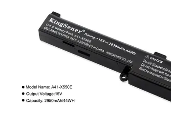 KingSener Korea Cell A41-X550E bateria do ASUS X751M X751MA X751L K751L X750JA 450E R752MA R752L X450 X550V X450E 14.4 V 2600mAh