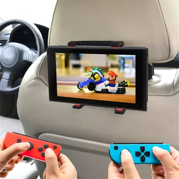 Dla Nintend Switch zagłówek samochodowy podstawka uchwyt montażowy regulowany uchwyt do konsoli Nintendo Switch iPad, smartfon i tablet