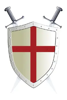 Rycerz Zakonu Templariuszy flaga 3X5FT 150X90CM wykonany na zamówienie pionowy baner mosiężne, metalowe otwory oczka masoński Mason miecz tarcza
