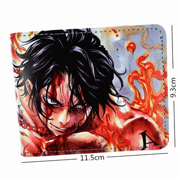 Nowa dostawa One Piece Wallet Ace /Luffy Coin Pocket portfel krótkie portfele dla młodych
