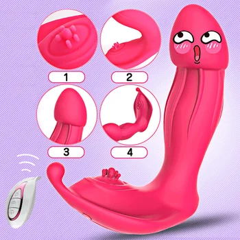 Albo delikatnej motyl dildo wibrator G-Spot stymulator łechtaczki masażer sex zabawki dla kobiet pilot zdalnego sterowania zabawki kobieta masturbator