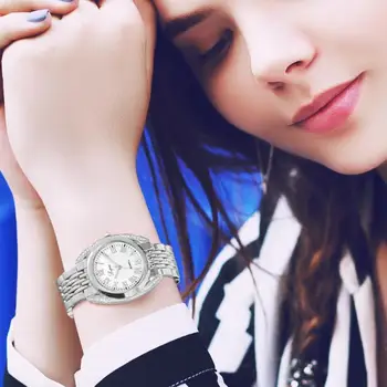 Lvpai damskie zegarki luksusowe damskie cyfry rzymskie kwarcowy zegarek moda stalowa pasek zegarka kobiet sukienka zegarki dziewczyna zegarek