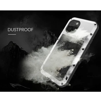 Wodoodporny pokrowiec do telefonu iphone 11 Case Shock Dirt Proof Water Resistant Metal Armor Cover For iphone 11Pro /11 Pro Max Caso