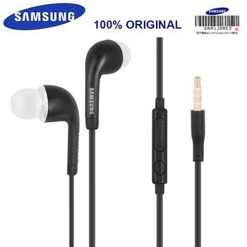 SAMSUNG Samsung EHS64 Black Słuchawki 3.5 mm In-ear with Microphone Wire Headset for Samsung Galaxy S8 Support Official Test Original