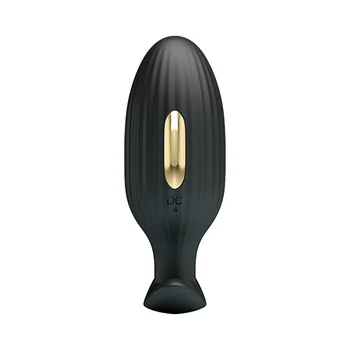 Bluetooth APP wstrząs elektryczny impuls męski masażer prostaty analny korek analny G-Spot stymulator dildo wibrator sex zabawki dla mężczyzn i kobiet