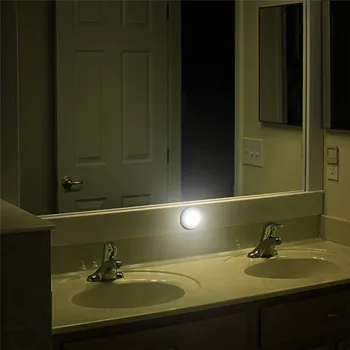 6 LED Night Light czujnik ruchu toaleta światło lampy magnetyczny bezprzewodowy detektor kinkiety automatyczne włączanie/wyłączanie szafa przedpokój szafa światło