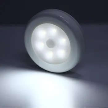 6 LED Night Light czujnik ruchu toaleta światło lampy magnetyczny bezprzewodowy detektor kinkiety automatyczne włączanie/wyłączanie szafa przedpokój szafa światło