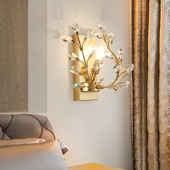 Amerykański Kryształ salon lustro lampa korytarz korytarz sypialnia szafka kontrolna luksusowy osobowość twórcza lampa dekoracyjna b90718