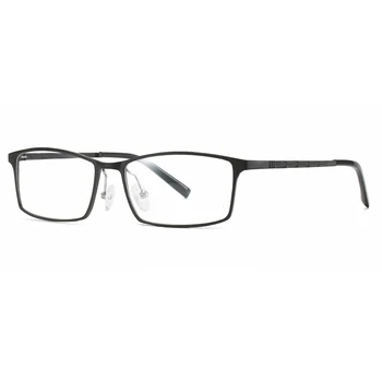 Nowa dostawa pełny obręczy felgi punktów aluminiowe prostokątne metalowe okulary Przeciwsłoneczne z materacami przegubem na skroniowych nogach