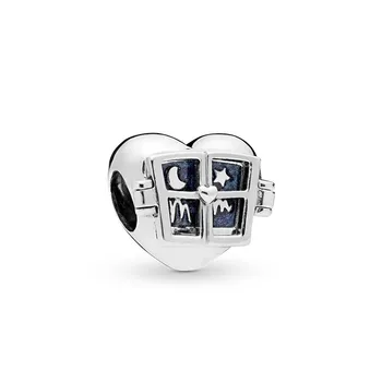 2020 nowy 925 srebro błyszczące folie zawieszenia koraliki bransoletka Fit oryginalny Pandora bransoletka DIY biżuteria dla kobiet