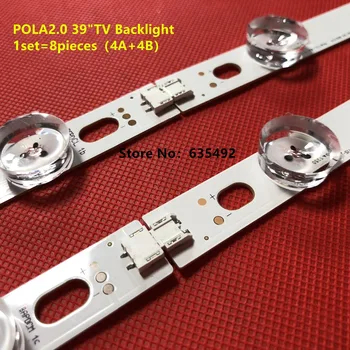 Nowy 1 kpl =8pcs(4A+4B) LED backlight bar forTV HC390DUN-VCFP1-21X 39LN5400 39LA6200 LG innotek POLA 2.0 POLA2.0 39