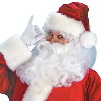 7-Masa Strój Świętego Mikołaja Pluszowy Kostium Świętego Mikołaja Boże Narodzenie Fantazyjny Strój Poliester