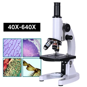 Powiększenie 640X HD okular mikroskop biologiczny eksperyment naukowy student szkoła edukacja naukowa laboratorium laboratorium okular 10x 16x